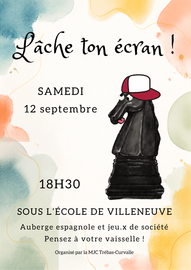 Lire la suite à propos de l’article Soirée sans écran du samedi 12 septembre
